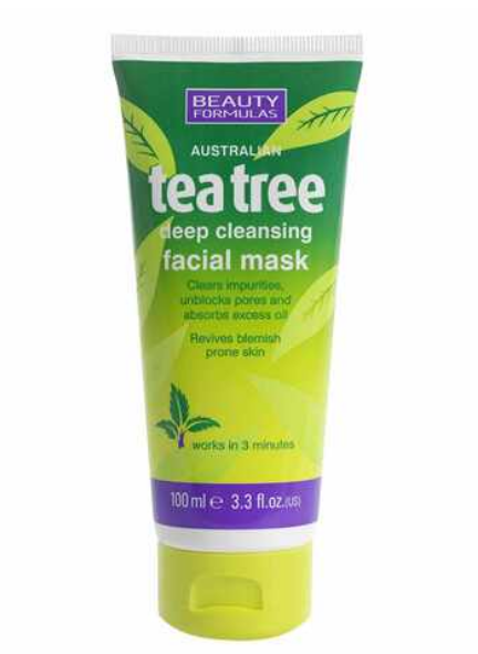 Beauty Formulas Tea Tree Deep Cleansing Facial Mask 100ml