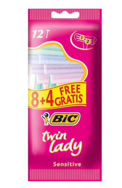 Bic Twin Lady Sensitive Pack of 12