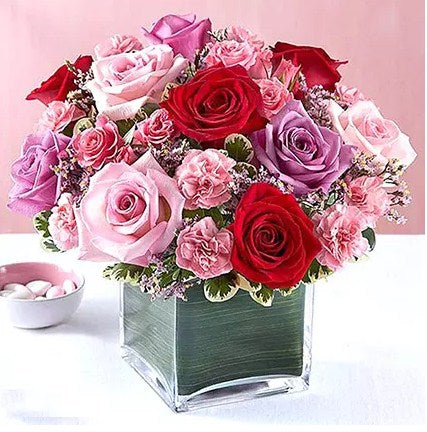 Bright Roses Vase