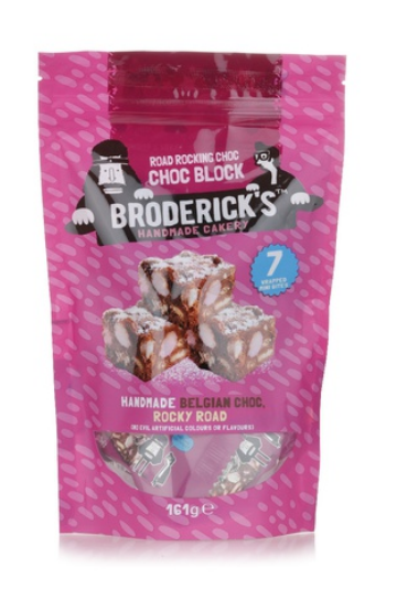 Broderick\'s chocolate rocky road 161g