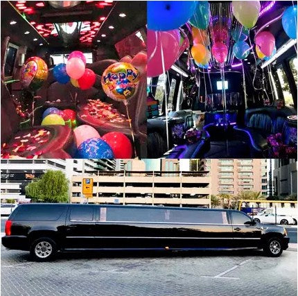 Cadillac Limousine Experience With Balloon Decor
