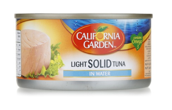 California Garden light solid tuna in water 185g