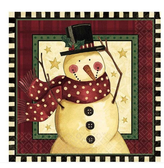 Cozy Snowman Lunch Tissues 16pcs
