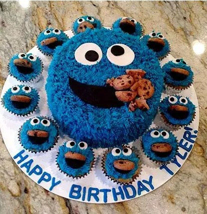 Cute Cartoon Chocolate Cake- 1.5 Kg