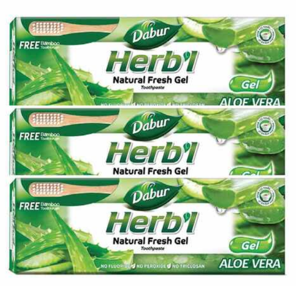 Daber Herbal Fresh Gel Tooth Paste 150gmX3