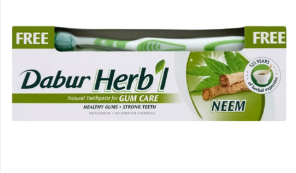 Dabur Herbal Gum Care Neem Toothpaste With Free Toothbrush 150g