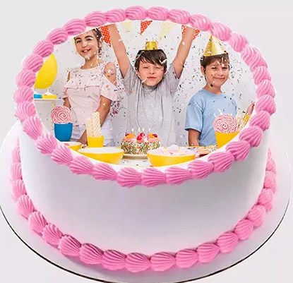 Delicious Birthday Photo Cake Half Kg