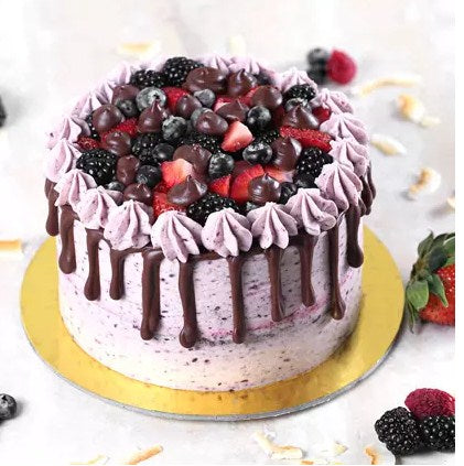 Delicious Chocolate Berry Cake- Half Kg