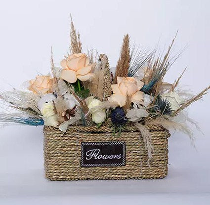 Delightful Mixed Flowers In Beautiful Basket