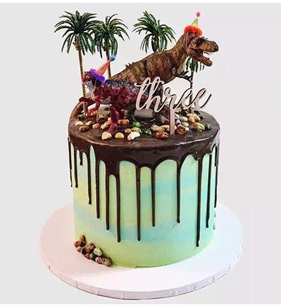 Designer Dinosaur Chocolate Cake