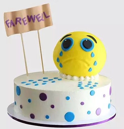 Designer Farewell Chocolate Cake