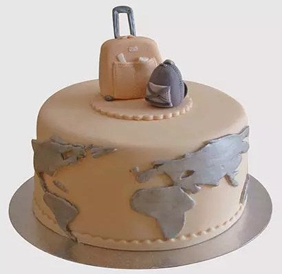 Designer Fondant Farewell Chocolate Cake