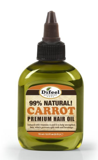 Difeel - Sunflower Premium Natural Hair Oil, Carrot, 2.5 Ounce