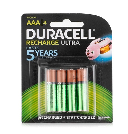 Duracell Recharge Ultra AAA batteries x4