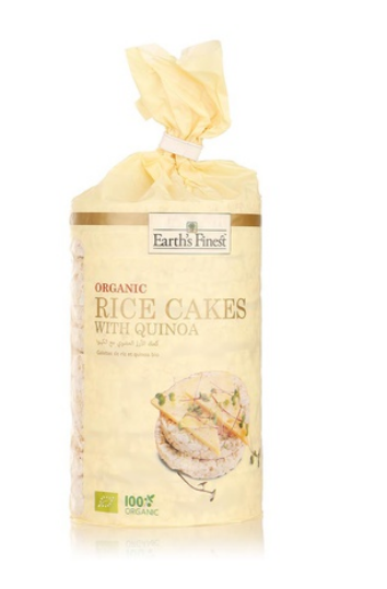Earth\'s Finest Organic Rice Cakes with Quinoa 100g