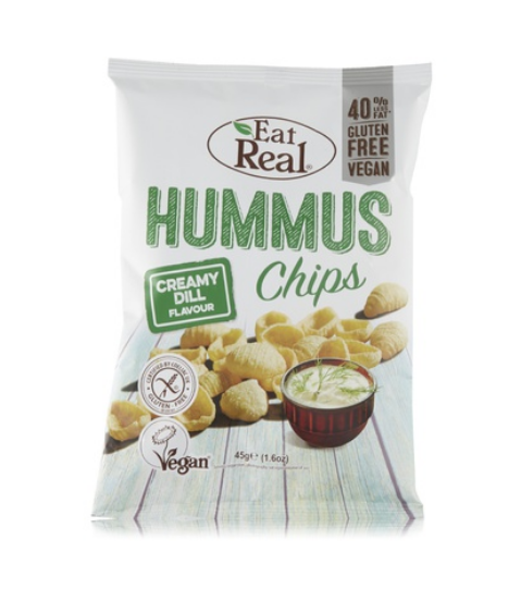 Eat Real creamy dill hummus chips 45g