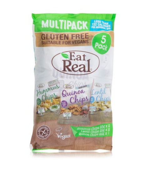 Eat Real multipack crisps x5 116g