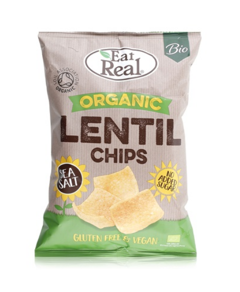 Eat Real organic lentil chips sea salt 100g