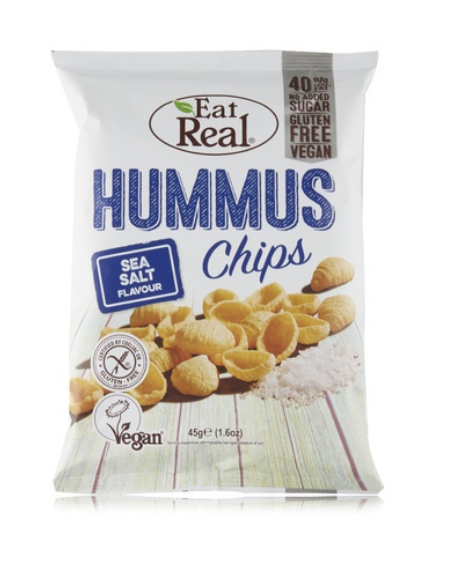 Eat Real sea salt hummus chips 45g
