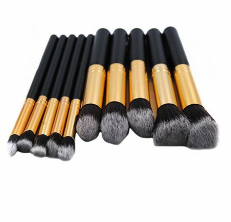 Ehome 10-Piece Pro Makeup Brushes Set Black