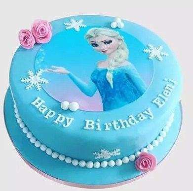 Elsa From Frozen Chocolate Cake