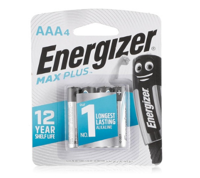 Energizer Max Plus alkaline AAA batteries x4