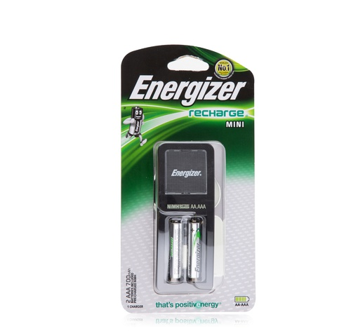 Energizer mini charger with 2x AAA batteries