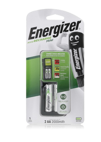 Energizer mini charger with x2 AA batteries