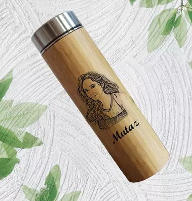 Engraved Bamboo Tea Infuser