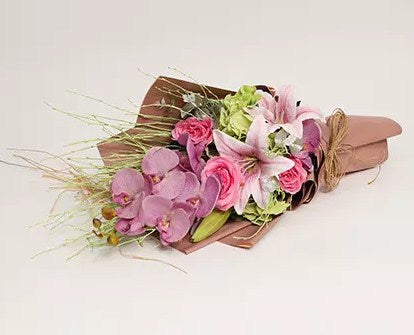 Enticing Artificial Mixed Flowers Bouquet