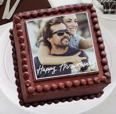 Enticing Love Photo Cake- Truffle Half Kg