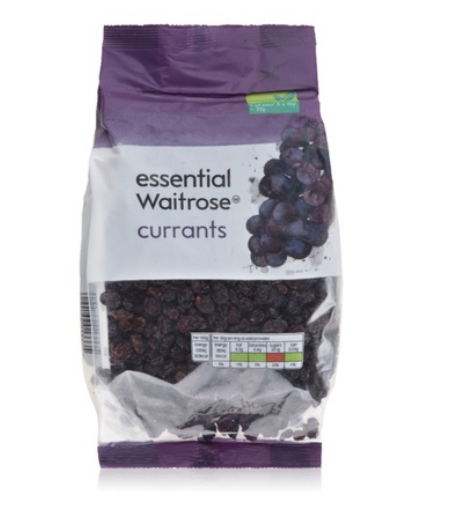 Essential Waitrose currants 500g