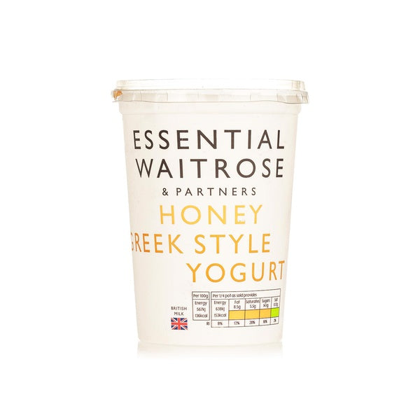 Essential Waitrose honey Greek style yogurt 450g