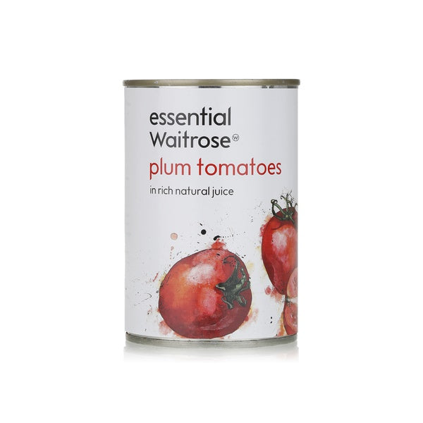 Essential Waitrose plum tomatoes in natural juice 400g