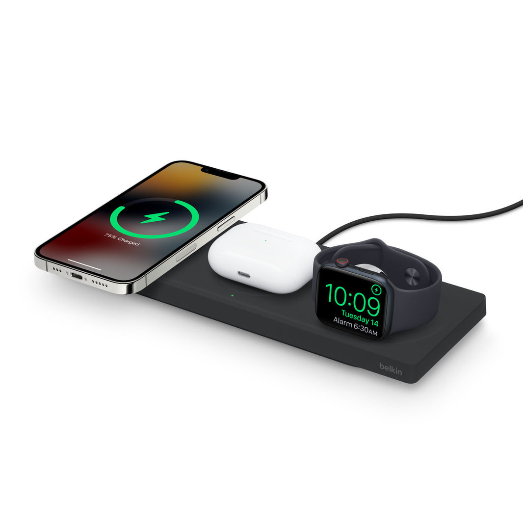 Belkin BOOST↑CHARGE™ PRO 3-in-1 Wireless Charging Pad with MagSafe