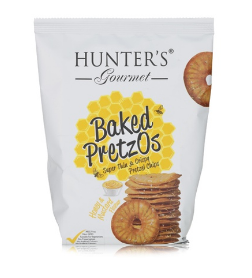 Hunter\'s Gourmet honey & mustard baked pretzos 160g