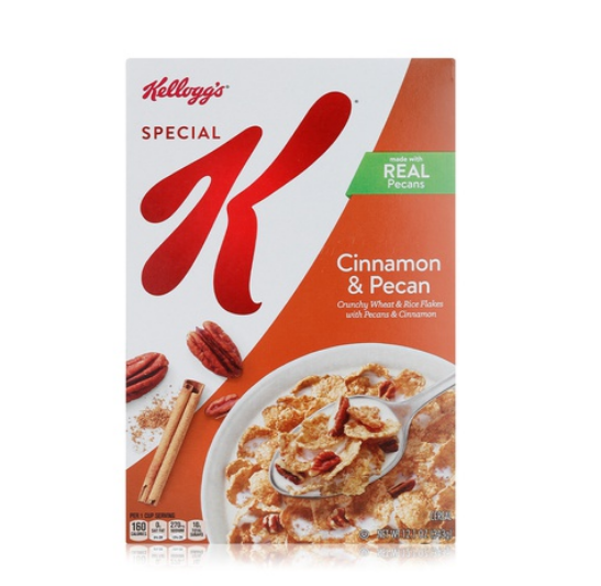 Kellogg\'s Special K cinnamon and pecan wheat and rice flakes 343g