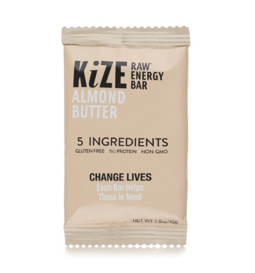 Kize raw energy bar almond butter 45g