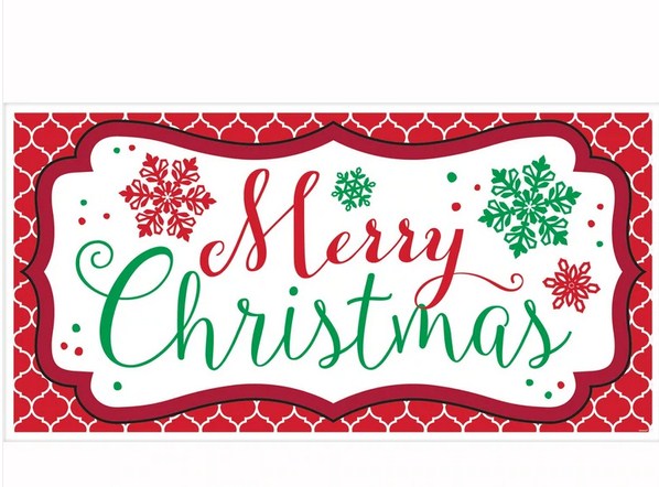 Merry Christmas Horizontal Banner