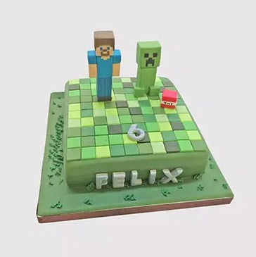Minecraft Special Theme Chocolate Cake