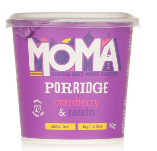 Moma porridge cranberry & raisin 70g