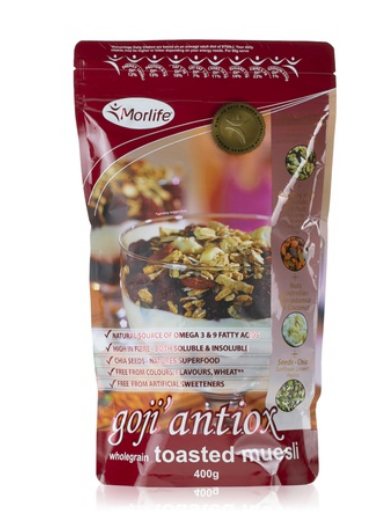 Morlife goji antiox toasted muesli 400g