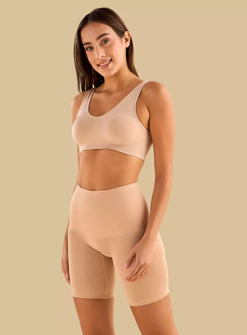 Padded Non-Wired Seamless Support Bra