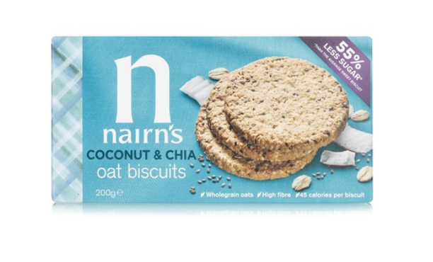 Nairn\'s coconut & chia oat biscuits 200g