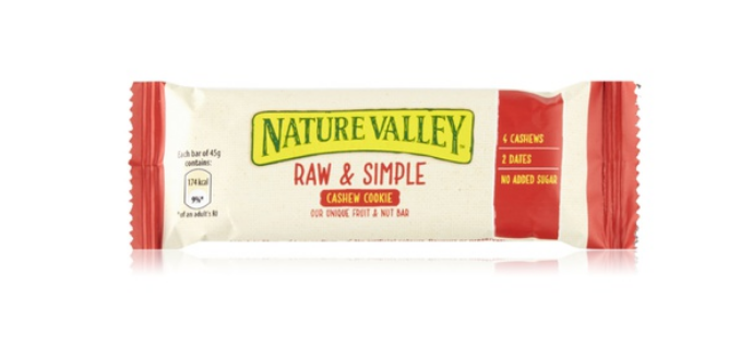 Nature Valley cashew cookies bar 45g