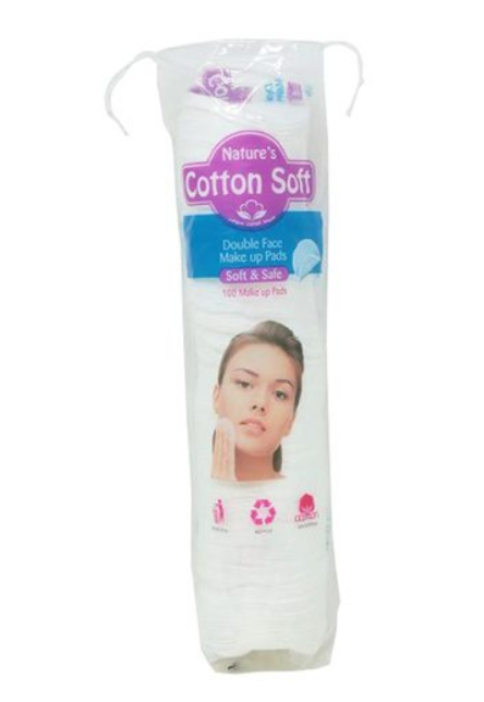 Nature\'s Cotton Soft Double Face Make Up Pack of 100