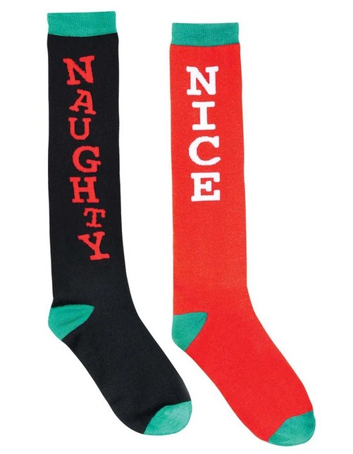 Naughty and Nice Knee Socks