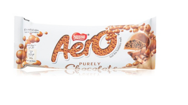 Nestle Aero purely chocolate bar 36g