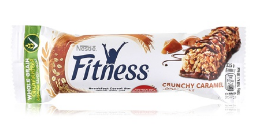 Nestle Fitness crunchy caramel cereal bar 23.5g