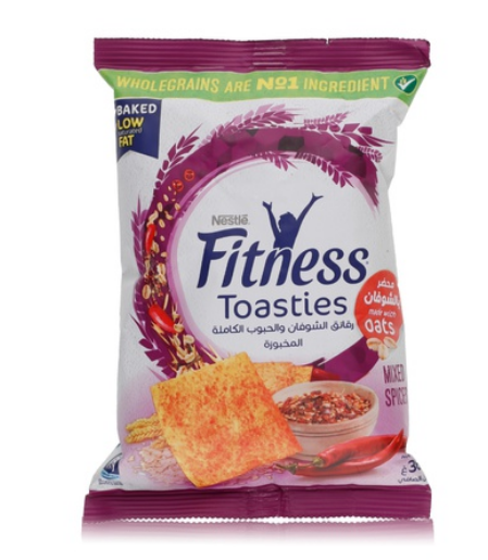 Nestle fitness mixed spiced toasties 36g